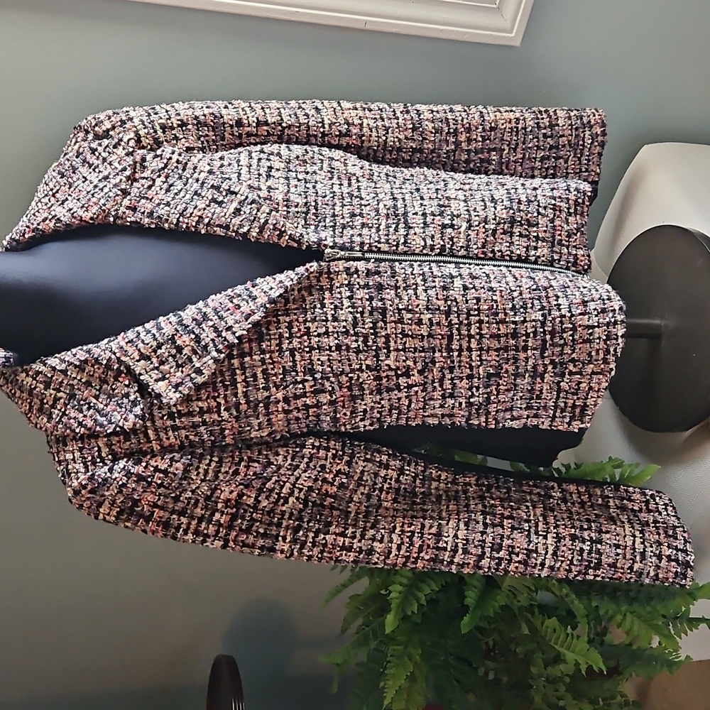 WHBM tweed motor jacket